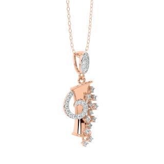 Riley Round Diamond Office Wear Pendant